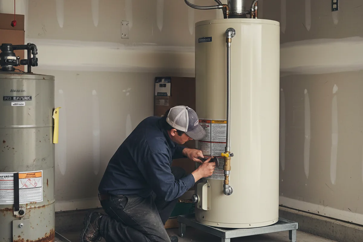 Water heater and shutoff valve replacement in Wynantskill